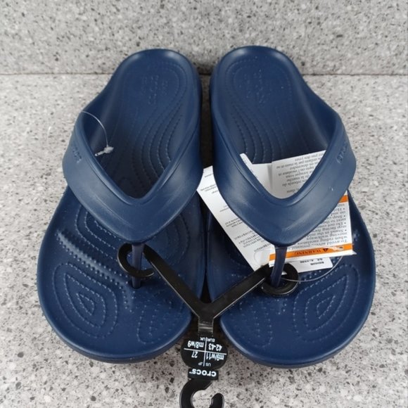 Crocs Navy Blue Flip Flop Sandals Shoes main image 7